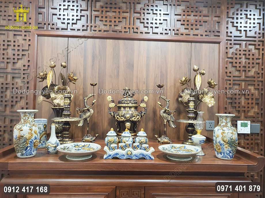 đồ đồng thờ c&uacute;ng c&oacute; độ bền cao, gia chủ an t&acirc;m sử dụng l&acirc;u d&agrave;i 